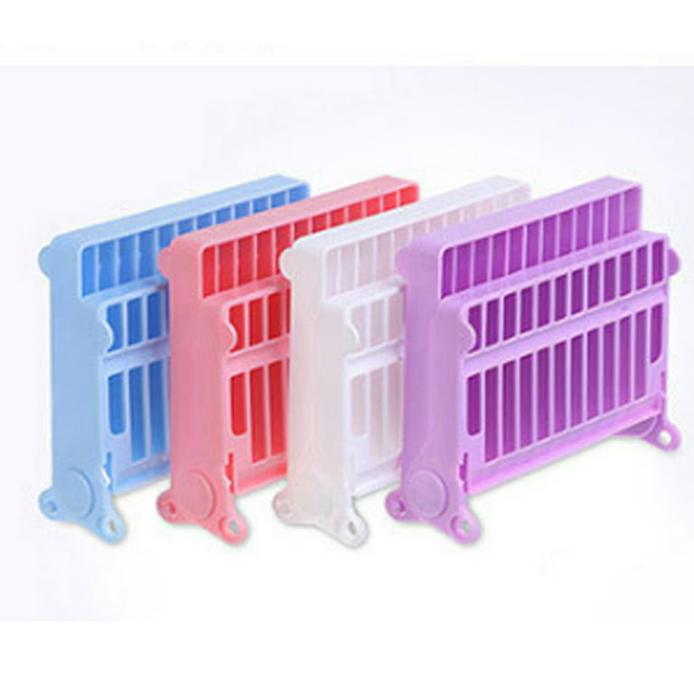 Convenient and Practical Folding Dish Drying Rack for Drying Plates Glasses  Silverware- Can Accommodate 12 Dishes(Purple) 
