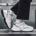 thumbnail image 6 of Men's Retro Chunky Platform Dad Sneakers, Breathable Mesh Vintage Athletic Shoes, Non-Slip Casual Walking Shoes for Daily Wear, 6 of 9