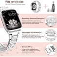 thumbnail image 2 of Compatible with Apple Watch Case 44mm 42mm 40mm 38mm,Stainless Steel Case Full Protective Cover, 2 of 4