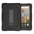 thumbnail image 2 of Kaleidio Case For Amazon Fire HD 8 (2020) [Symbiosis Armor] Shockproof Protector [Kickstand] Hybrid Impact Cover [Black/Black], 2 of 6