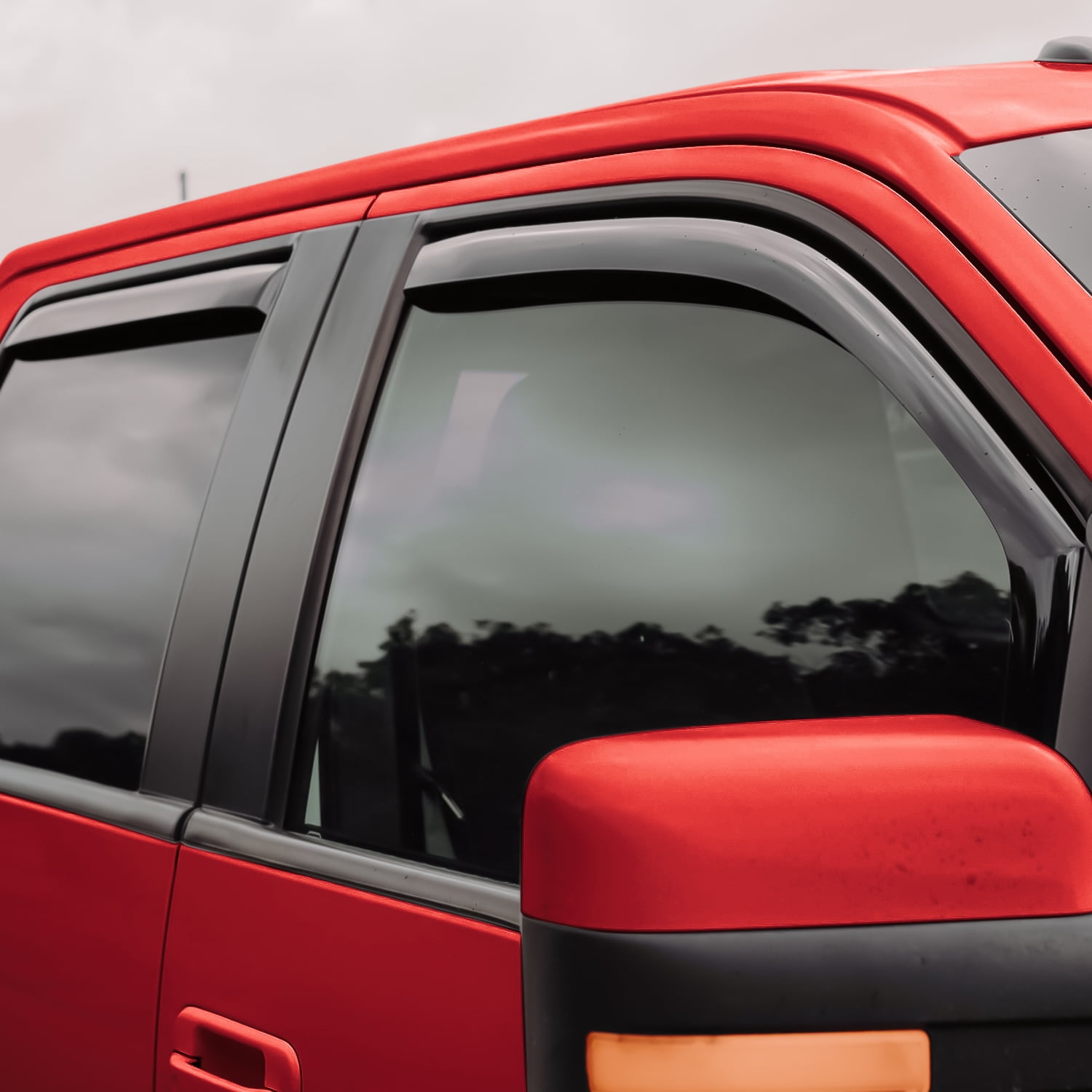 Voron Glass in-Channel Extra Durable Rain Guards for Trucks Ford F-150 2009-2014 SuperCrew, Window Deflectors, Vent Window Visors, 4 Pieces - 200616