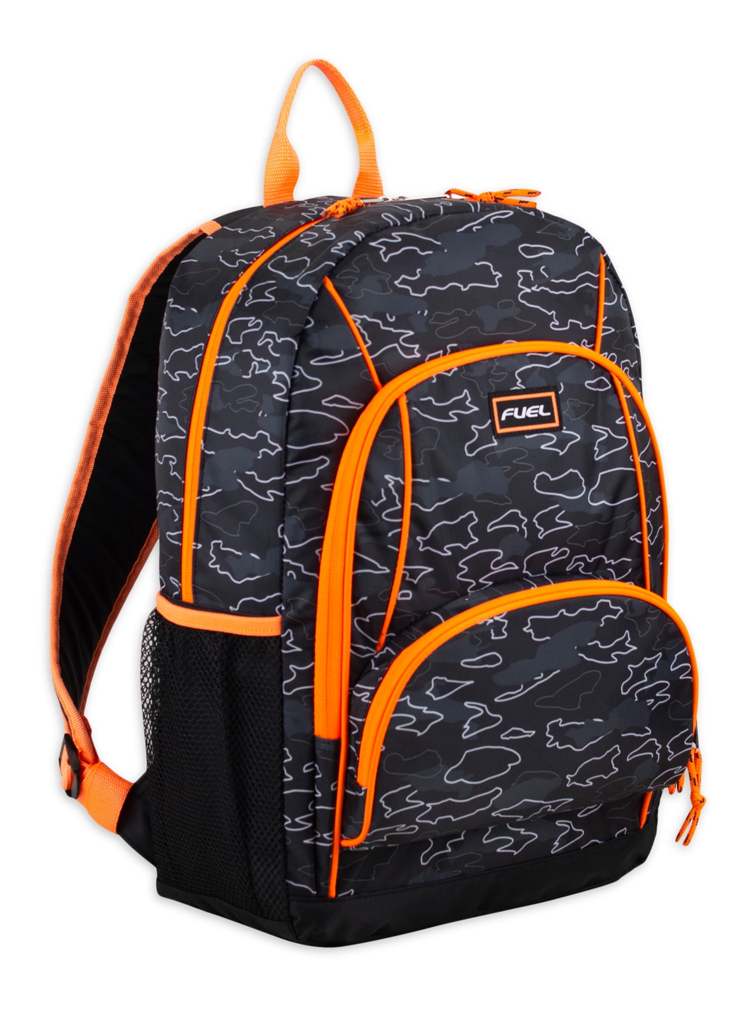 Fuel Unisex Triple Pocket Backpack, CamouflageOutline
