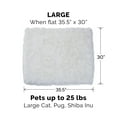 thumbnail image 4 of FurHaven | Convertible Self-Warming Cuddle Pet Mat & Bed for Dogs & Cats, Spruce, Large, 4 of 11