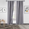 thumbnail image 7 of EastVita 2PCS Christmas Theme Print Small Window Curtains Set, Polyester Fabric Window Tiers, Light Filtering Rod Pocket Window Treatment Panels, 7 of 7