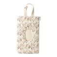 thumbnail image 1 of Quilted Baby Wipe Holder Floral Quilted Pouch Portable For Travel Stroller Daily Casual, 1 of 9