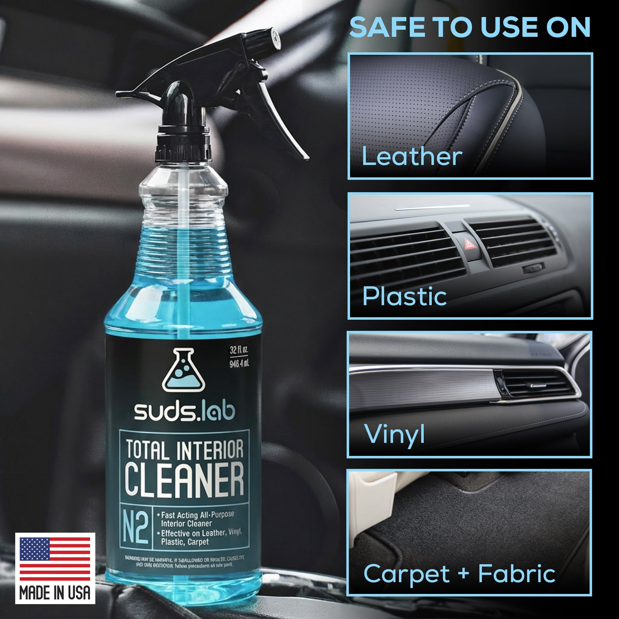 Suds Lab N2 Interior Cleaner, 32 oz