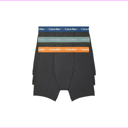 Calvin Klein Men's NU2666064 Cotton Stretch 3-Pack Boxer Brief Size XL