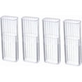 thumbnail image 1 of Yeanifeana 4Pcs Transparent Flosser Dispenser Container, Project Storage Case Portable Creative Storage Box, Dental Toothpick Holder Floss Travel Case for Teeth Cleaning Cotton Swab (4), 1 of 7