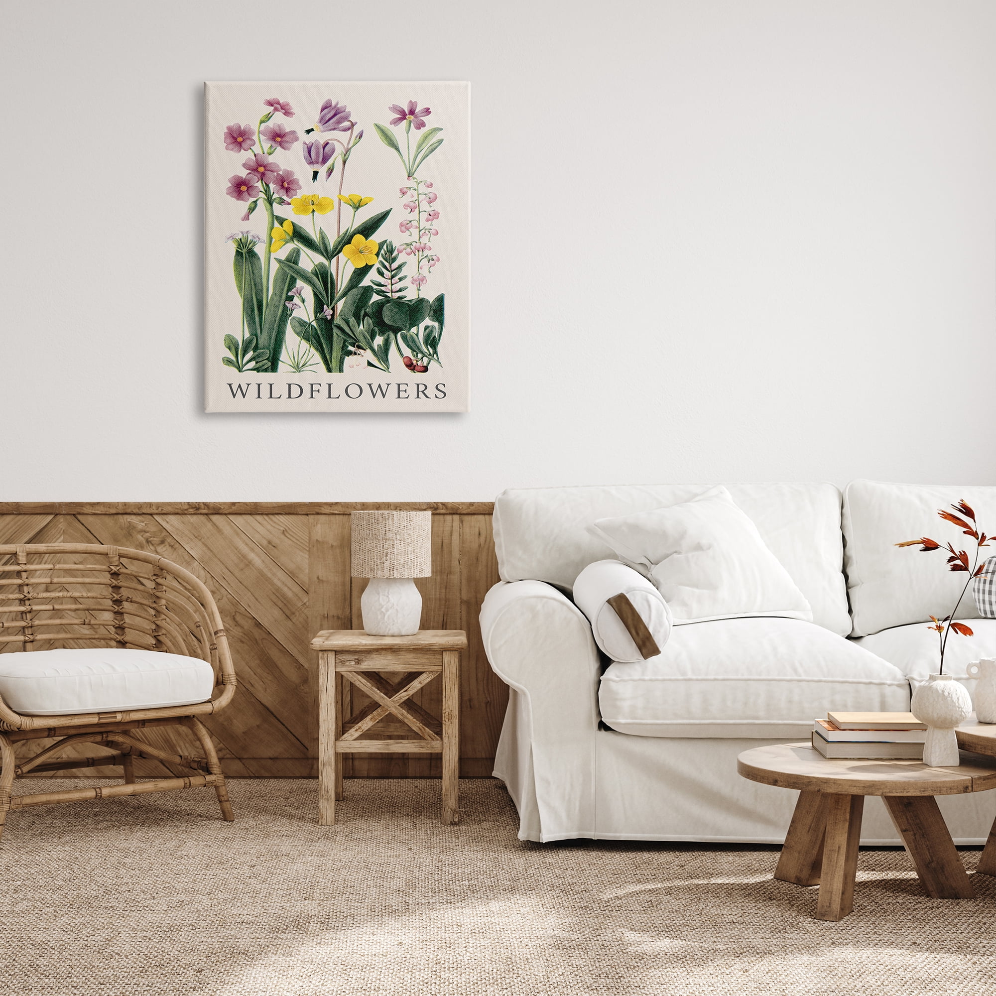 Stupell Industries Various Wildflowers Study Botanical & Floral Painting Gallery Wrapped Canvas Art Print Wall Art, 30 x 40