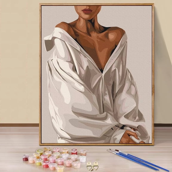 JYLMOOD Paint by Numbers for Adults Kits, DIY Easy Painting by Numbers for Gift Home Wall Decoration 16x20in without Frame