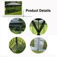 thumbnail image 6 of Only Choice 13' x 10' Outdoor Canopy Gazebo With Ventilated Double Roof And Mosquito net,Gray, 6 of 7