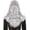 White, variant on Virgin Mary Chapel Veil for Church Catholic, Mother of God Embroidered Mantilla Veils Lace Head Coverings for Women
