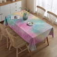 thumbnail image 2 of Colorful Floral Pattern Rectangle Tablecloth 60"x84",Waterproof Polyester Rectangle Table Cloth, Wipeable Spillproof Polyester Tablecloth for Dining, Camping, Indoor and Outdoor, 2 of 5