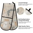 thumbnail image 2 of Yayeee Double Oven Mitt Kitchen Heat Resistant Baking 35" x7" Quilted Glove, Halloween Ghosts, 2 of 6