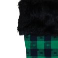 thumbnail image 3 of Northlight 20" Green and Black Plaid Christmas Stocking, 3 of 4