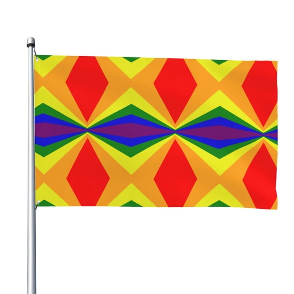 Pride Rainbow Flag 4x6 Feet Flag Polyester Double Stitched With Grommets For Outdoor Indoor Decor
