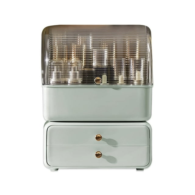 Organizador de maquillaje Aiabaleaft Skincare, caja de almacenamiento con funda