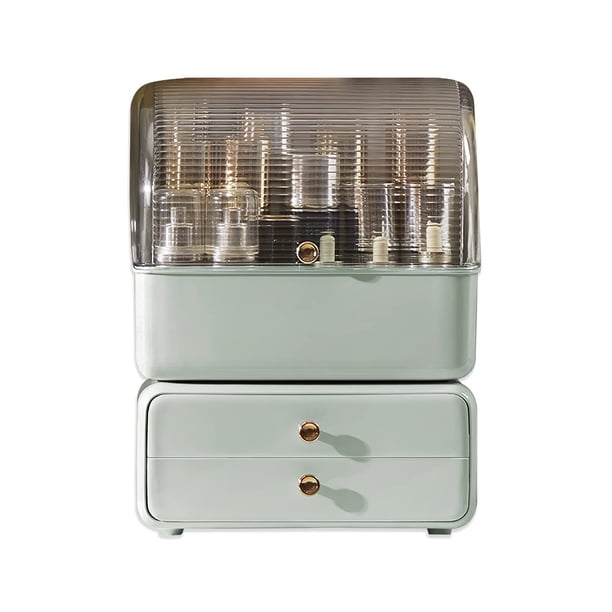 Organizador de maquillaje Aiabaleaft Skincare, caja de almacenamiento con funda