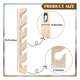 thumbnail image 3 of Estante para sombreros para pared, organizador de gorras de béisbol de madera, montaje en pared, soporte Vertical para sombreros, 2 uds., 3 of 5