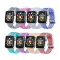 thumbnail image 2 of Compatible with Apple Watch Band 45mm 41mm 40mm 38mm 44mm 42mm,Womens Transparent Clear Soft Cute Silicone Sports iWatch Band Strap for Apple Watch wristbands Series 7/6/5/4/3/2/1/SE, 2 of 9