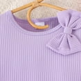 thumbnail image 7 of Fshinging Toddler Girls Outfits Spring And Autumn Long Sleeve Heart Blouse + Bow Skirt 2 Piece Set Baby Kids Clothing Sets Size 6-7 Years, 7 of 7
