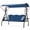 Blue, variant on 800LBS Patio Swing with Canopy 3 Seat Outdoor Porch Swing with Stand w/Cup Holder & Pillow Glider Chair Swing Bed for Patio Backyard Poolside (Khaki)