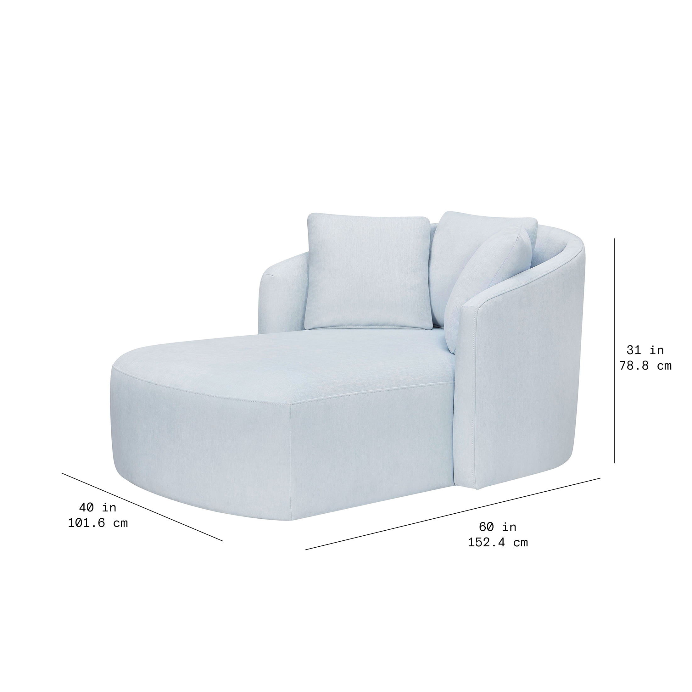 Beautiful Drew Chaise by Drew Barrymore, Hydrangea