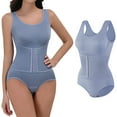 thumbnail image 2 of iHPH7 Shapewear Bodysuits for Women, Bodysuits for Women Tummy Control, Compression Bodysuit Women, Shapewear for Women, Light Blue 3XL, 2 of 9