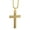 Gold, variant on English Lord's Prayer Bible Cross Stainless Steel Chain Men Pendant Necklace Men T1K3