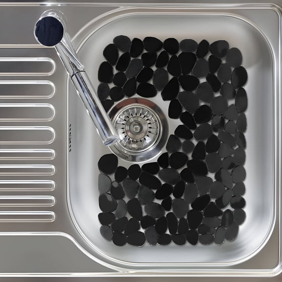 ACDANC Pebble Sink Mats for Stainless Steel Sink,PVC Sink Saddle Protectors Kitchen Sink Mat for Porcelain Sink,Dishes and Glassware