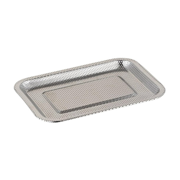 Cesta para barbacoa de verduras, placa de drenaje para parrilla de barbacoa, bandeja coladora de acero inoxidable M