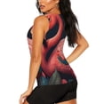 thumbnail image 3 of Fotbe Colorful Floral Flamingo Blusas Sin Mangas para Mujer – Estilo Casual, Corte Suelto, Slim-Fit, Cuello Redondo Deportivo, Tops de Verano para Gimnasio y Yoga-X-Large, 3 of 7