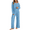 Blue, variant on Oudiya 2 Piece Lounge Pajamas Sets for Women Fall Casual Ribbed Knit Long Sleeve Top Pants Outfits Set Trendy Clothes