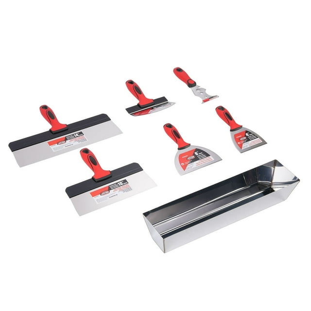 Drywall Hand Tool Kit, Putty Tools Zinc Alloy Hammer Head for Wall Repair