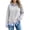 A-Gray985, variant on Womens Twofer Striped Collar Sweatshirt Casual Comfy Long Sleeve Crewneck Daily Work Sweatshirts