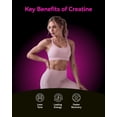 thumbnail image 3 of Inner Brightness Creatine Monohydrate Gummies for Women 5000mg - 6-in-1 with Biotin, Zinc, B6, B12 - Sugar-Free Raspberry Creatine Chewables for Muscle, Energy & Skin - 120 Count, 3 of 9