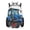 Blue Farm Tractor, variant on Fire Bowling Ball Backpack for Boys 12-14 Outdoor Travel Daypack Elementary School Bag Lightweight Large Capacity Rucksack