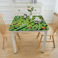 thumbnail image 3 of BANET Green Tablecloths for Kids Picnic Table Cover Video Game Themed Party Supplies Rectangle Table Decor White, 3 of 7