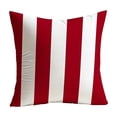 thumbnail image 2 of Outdoor Waterproof Pillow Cover Geometric Stripe Patterns Nylon Spandex Cushion Easy Clean Sofa Chair Decor for Patio Balcony, Red, JKODE, 2 of 6