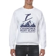 thumbnail image 2 of Chamonix Mont-Blanc Ski 1924 Graphic Men's Sweatshirt, 2 of 3