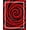 Red, Pattern 1, variant on ODIKA 2x3 Machine Washable Non-Slip Area Rug, Marble Swirl Enigmatic Vortex Spiral Mystical High Traffic Rug, Red, 494356