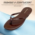thumbnail image 3 of Flip Flops for Women Thong Flat Sandals Lightweight Minimalist Non-Slip Memory Foam Sole Open Toe Casual Vacation Daily Essentials Classic Beach Slippers, 3 of 7
