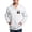 Ash Gray, variant on - Pumpkin Skeleton Drinking Coffee Shirt, Funny Hall Men's Zip Up Hoodie - Zip Hoodie, Classic Hooded Sweatshirt with Metal Zipper