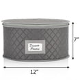 thumbnail image 4 of China Storage Case - Dinner Plate Quilted Case - 12 inches diameter x 7 inches height - Gray - Includes 12 Felt Separators, 4 of 7