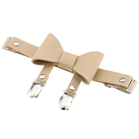 

VEAREAR Chic Women Ladies Faux Leather Bowknot Leg Garter Belt Elastic Punk Thigh Ring