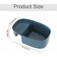 thumbnail image 2 of Multifunctional Hanging Filter Chef Basket - Kitchen Sink Filter Bins for Sink Vegetables Sponge Holder Non-Slip Draining Board Soap Brush (Blue, Set of 2), 2 of 5