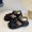 Black, variant on Liyamei Spring And Summer Girls' Small Children Bow Beach Bag Head Sandals Roman Shoes Shoes Girls Dress Sandals Size Beige 15-18 Months
