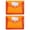 Orange, variant on Plastic File Folders, 2 Pcs A4 Size Expandable Document Folder with Button Closure, Expanding File Wallet with Label Pocket for Home Office, School, Travel Organization