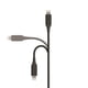 thumbnail image 3 of Basics - Cable de cable USB-C a Lightning, cargador certificado MFi para Apple iPhone 14 13 12 11 X Xs Pro, Pro Max, Plus, iPad, negro, 6 pies, 3 of 3