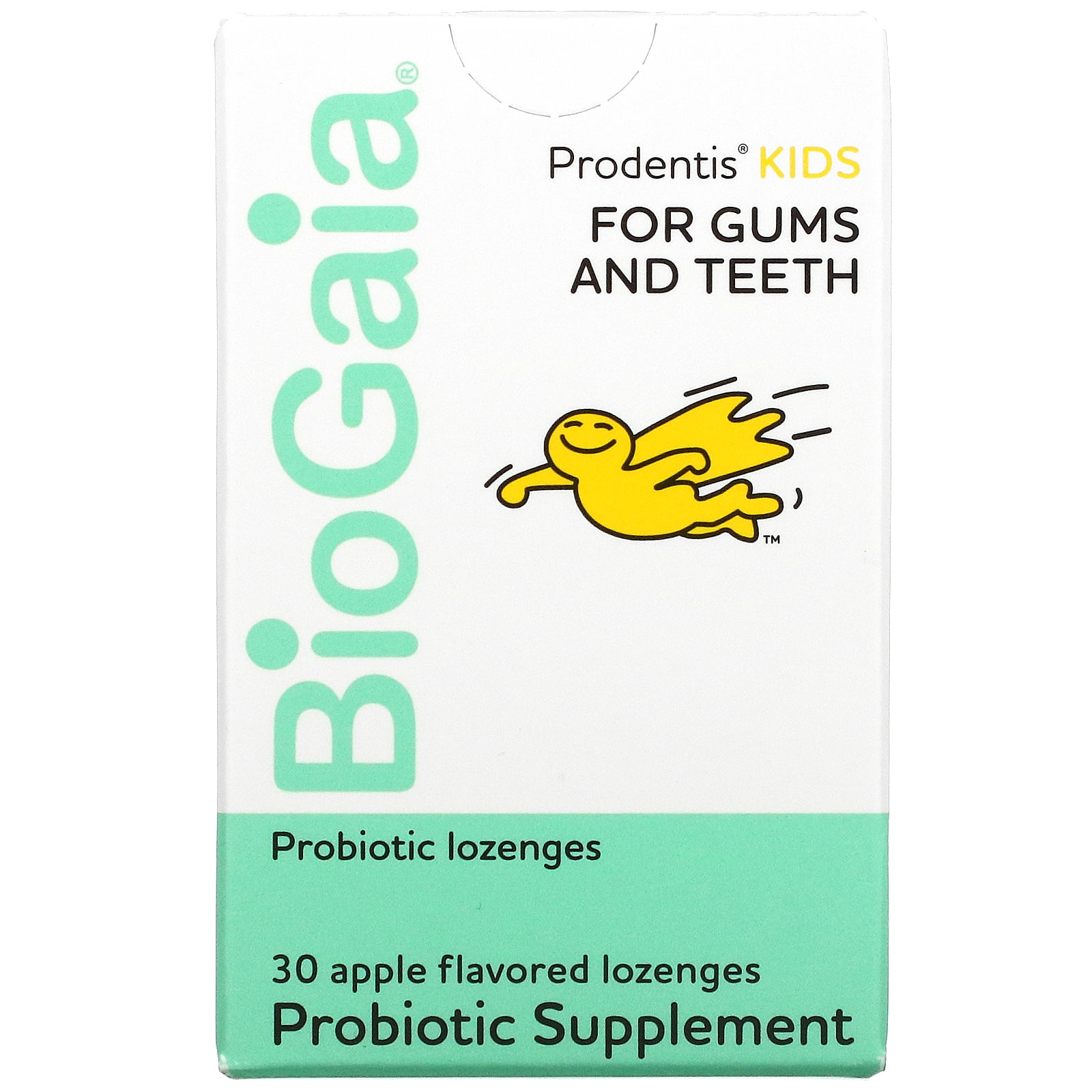 BioGaia Prodentis KIDS Probiotic for Oral Health I Appleflavored I Healthy Teeth & Gums I Plus